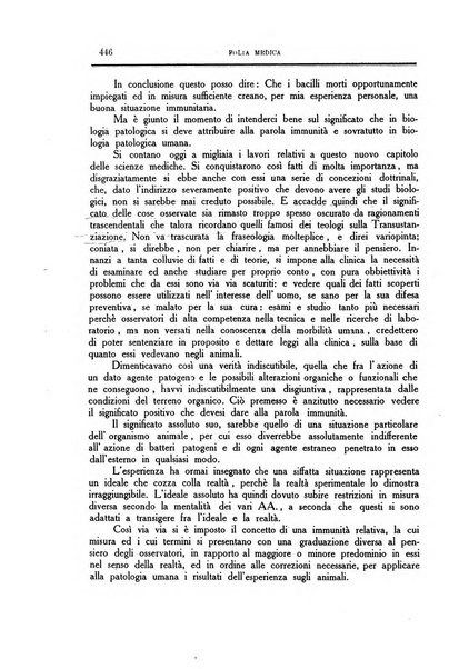 Folia medica periodico trimensile di patologia e clinica medica