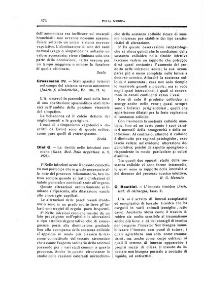 Folia medica periodico trimensile di patologia e clinica medica