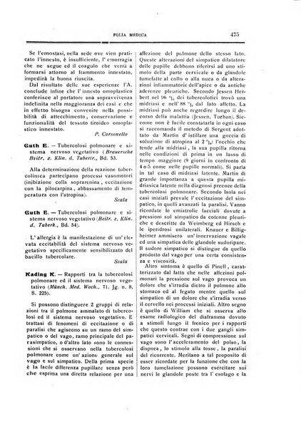 Folia medica periodico trimensile di patologia e clinica medica