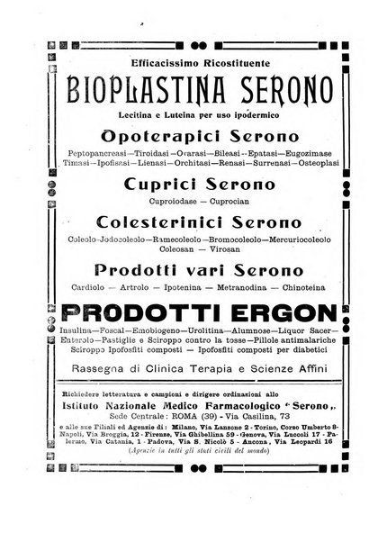 Folia medica periodico trimensile di patologia e clinica medica