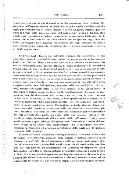 Folia medica periodico trimensile di patologia e clinica medica