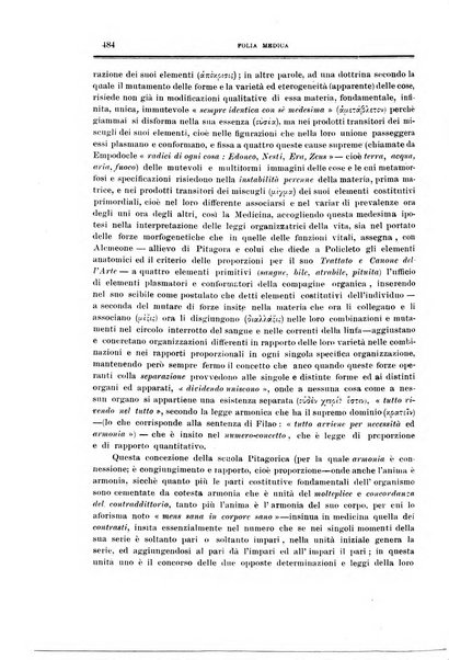 Folia medica periodico trimensile di patologia e clinica medica