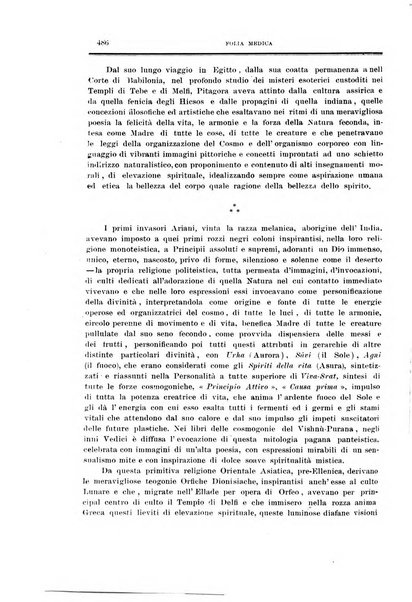 Folia medica periodico trimensile di patologia e clinica medica