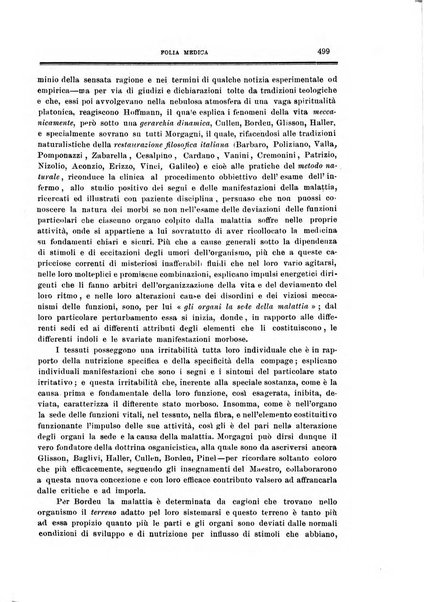 Folia medica periodico trimensile di patologia e clinica medica