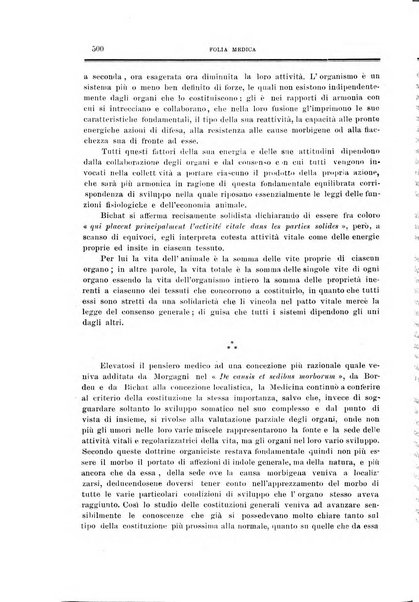 Folia medica periodico trimensile di patologia e clinica medica