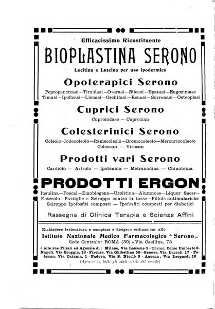 Folia medica periodico trimensile di patologia e clinica medica