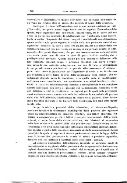 Folia medica periodico trimensile di patologia e clinica medica