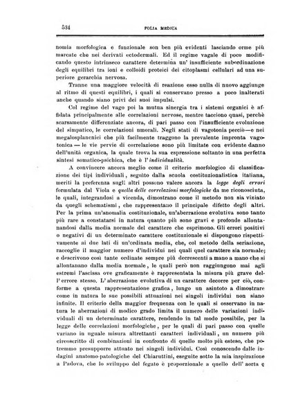 Folia medica periodico trimensile di patologia e clinica medica