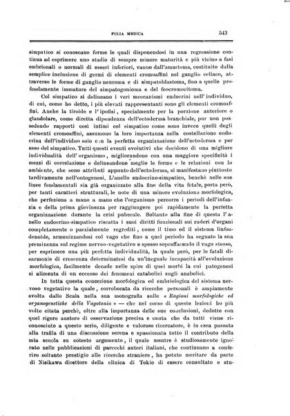 Folia medica periodico trimensile di patologia e clinica medica