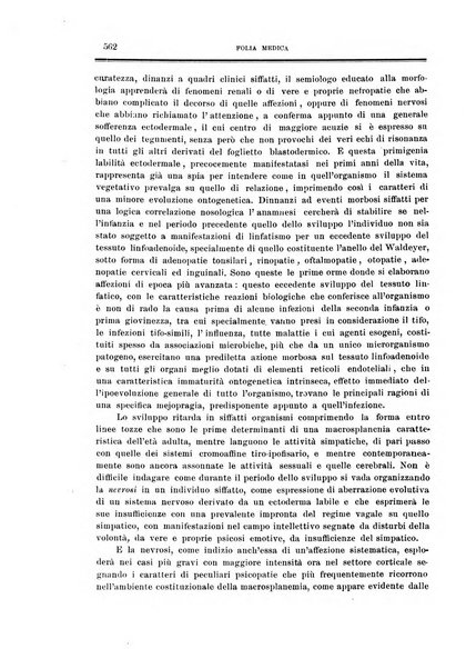 Folia medica periodico trimensile di patologia e clinica medica