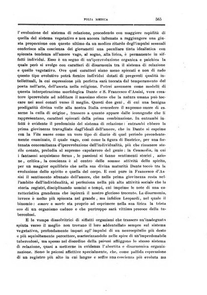 Folia medica periodico trimensile di patologia e clinica medica