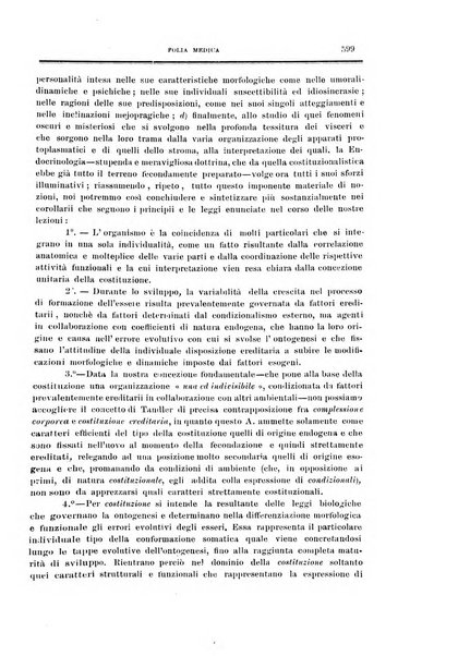 Folia medica periodico trimensile di patologia e clinica medica