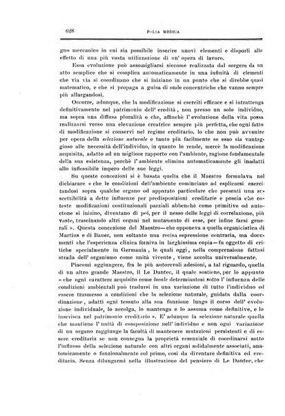 Folia medica periodico trimensile di patologia e clinica medica