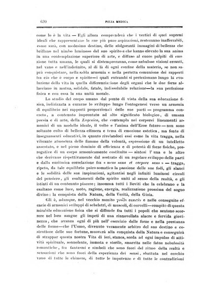 Folia medica periodico trimensile di patologia e clinica medica