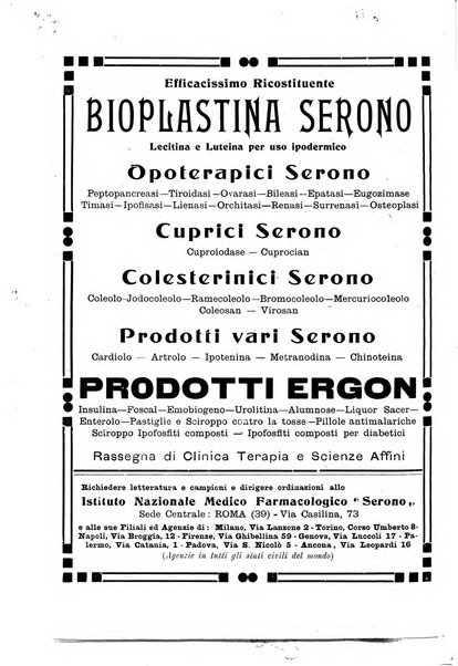 Folia medica periodico trimensile di patologia e clinica medica