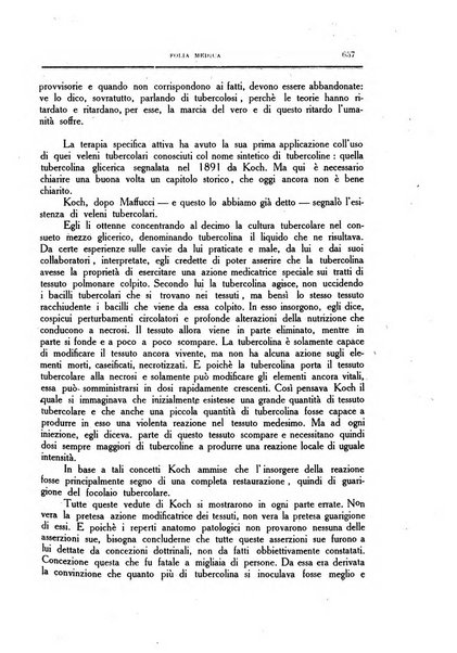 Folia medica periodico trimensile di patologia e clinica medica