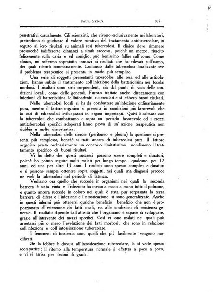 Folia medica periodico trimensile di patologia e clinica medica