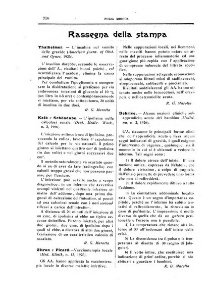 Folia medica periodico trimensile di patologia e clinica medica