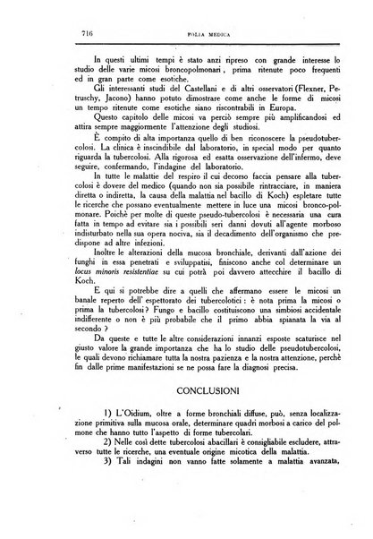 Folia medica periodico trimensile di patologia e clinica medica