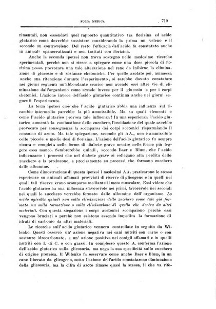 Folia medica periodico trimensile di patologia e clinica medica