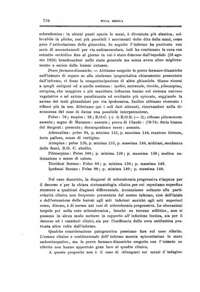 Folia medica periodico trimensile di patologia e clinica medica