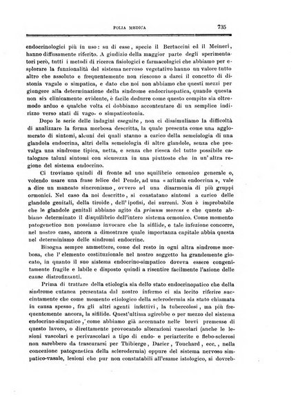 Folia medica periodico trimensile di patologia e clinica medica