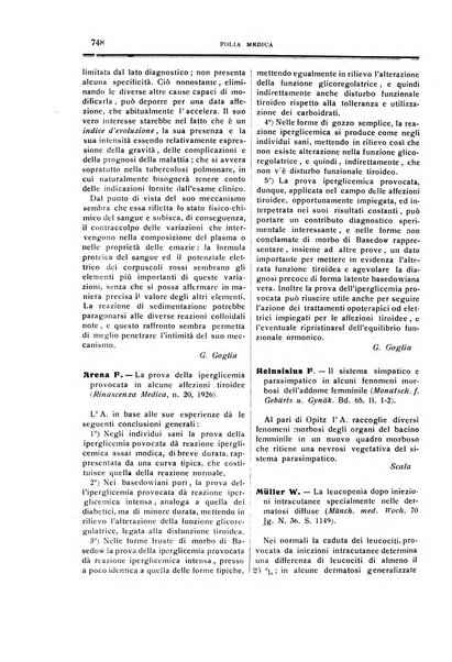 Folia medica periodico trimensile di patologia e clinica medica