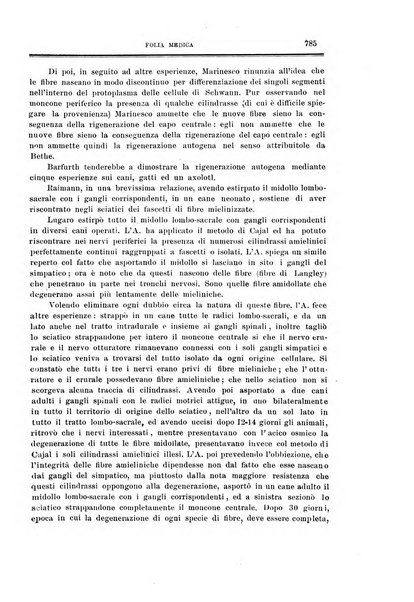 Folia medica periodico trimensile di patologia e clinica medica