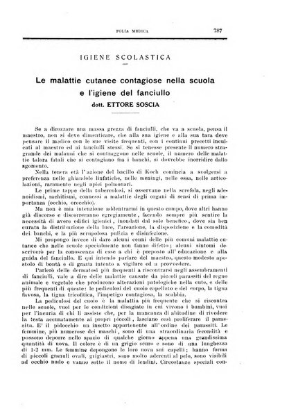 Folia medica periodico trimensile di patologia e clinica medica