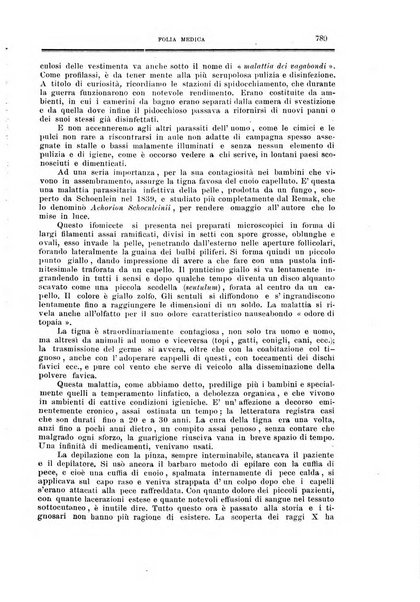 Folia medica periodico trimensile di patologia e clinica medica