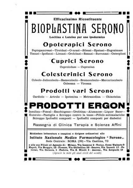 Folia medica periodico trimensile di patologia e clinica medica