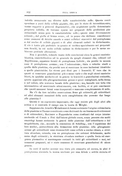 Folia medica periodico trimensile di patologia e clinica medica