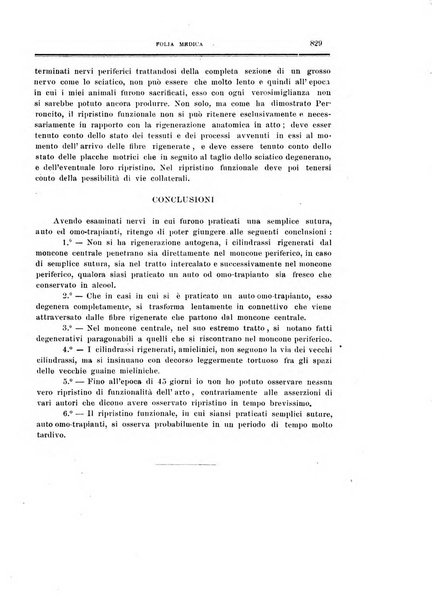 Folia medica periodico trimensile di patologia e clinica medica