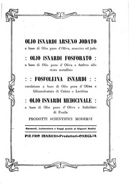 Folia medica periodico trimensile di patologia e clinica medica