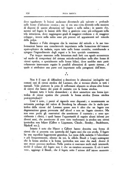 Folia medica periodico trimensile di patologia e clinica medica