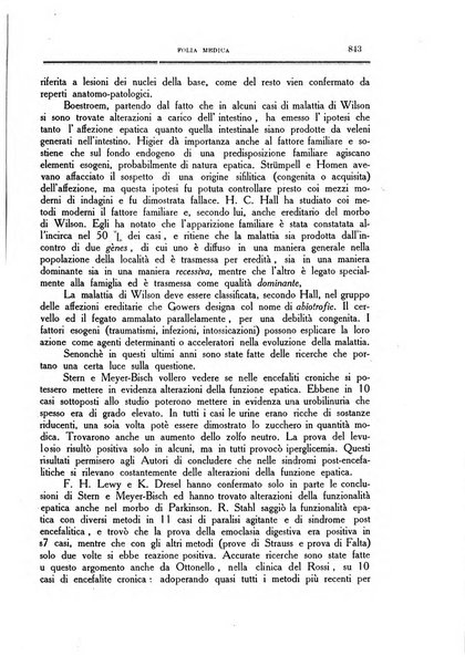 Folia medica periodico trimensile di patologia e clinica medica