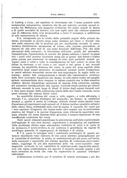 Folia medica periodico trimensile di patologia e clinica medica