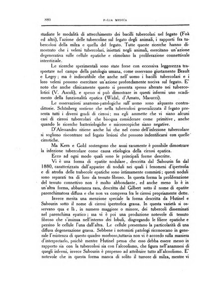 Folia medica periodico trimensile di patologia e clinica medica