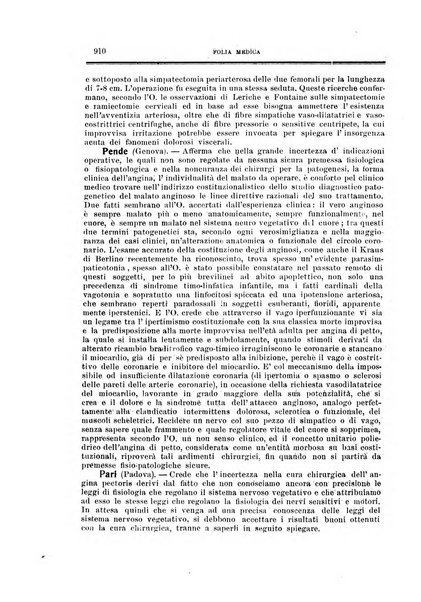 Folia medica periodico trimensile di patologia e clinica medica