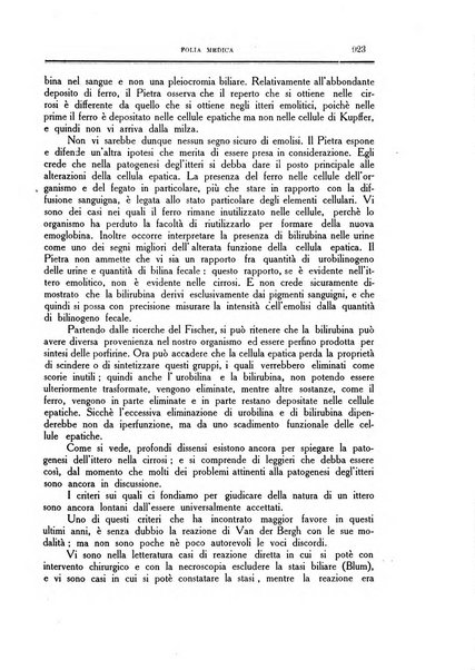 Folia medica periodico trimensile di patologia e clinica medica