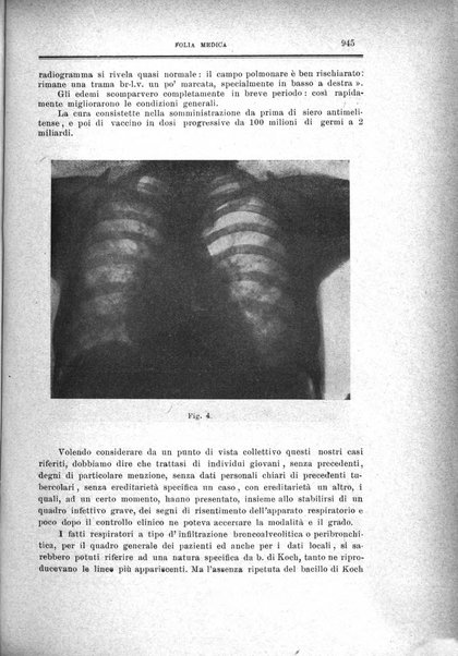 Folia medica periodico trimensile di patologia e clinica medica