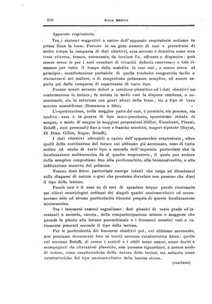 Folia medica periodico trimensile di patologia e clinica medica