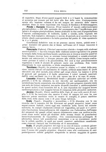 Folia medica periodico trimensile di patologia e clinica medica