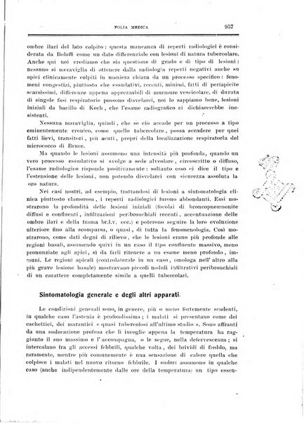 Folia medica periodico trimensile di patologia e clinica medica