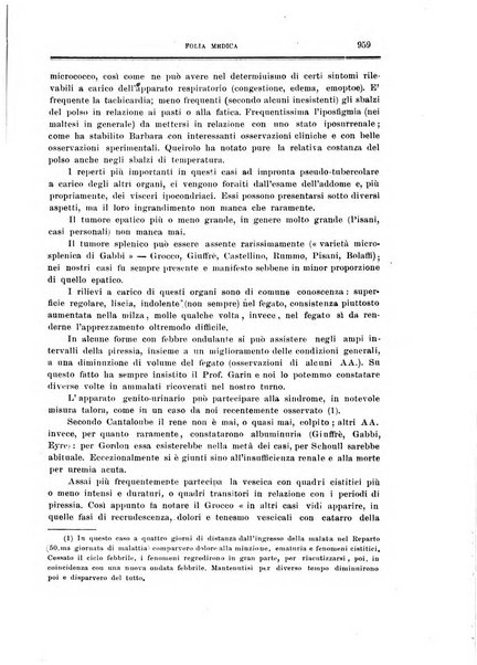 Folia medica periodico trimensile di patologia e clinica medica