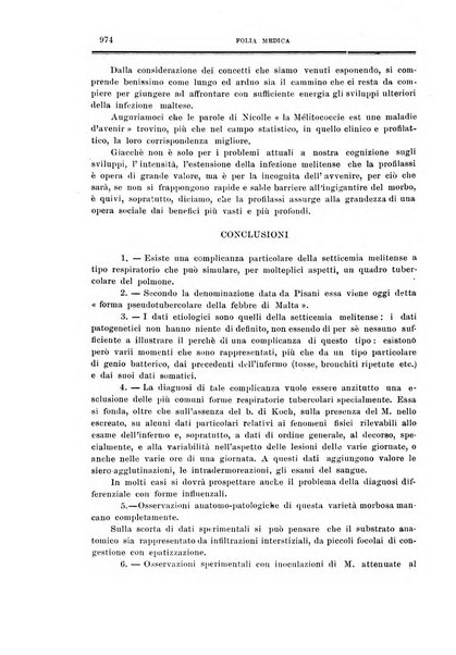 Folia medica periodico trimensile di patologia e clinica medica