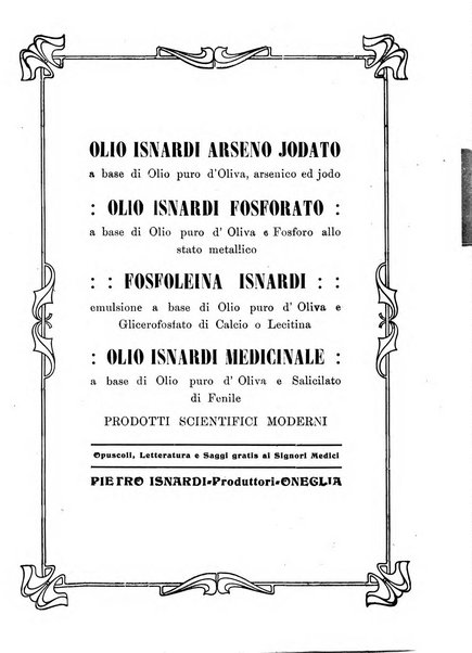 Folia medica periodico trimensile di patologia e clinica medica