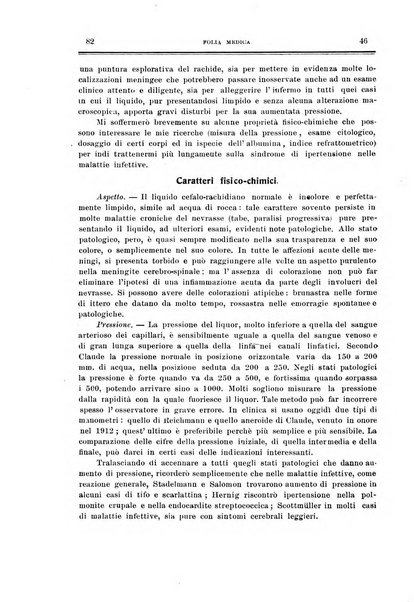 Folia medica periodico trimensile di patologia e clinica medica