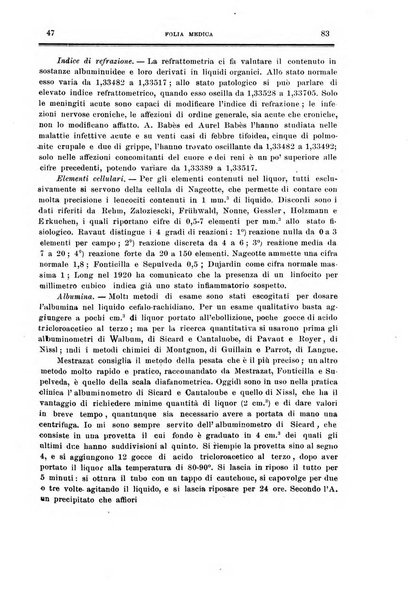 Folia medica periodico trimensile di patologia e clinica medica