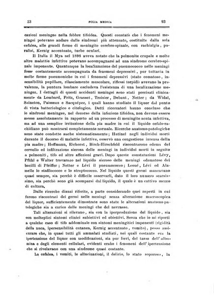 Folia medica periodico trimensile di patologia e clinica medica